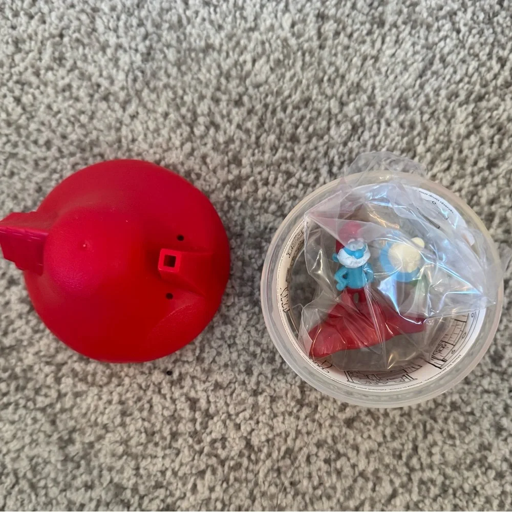 NEW  2017 McDonald’s Happy Meal Toy Smurfs The Lost Village #1 RED HOUSE